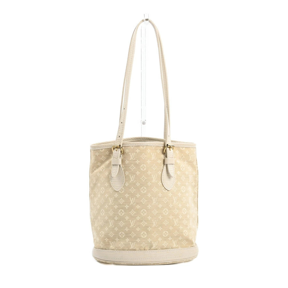 Louis Vuitton Bucket Shoulder Bag White